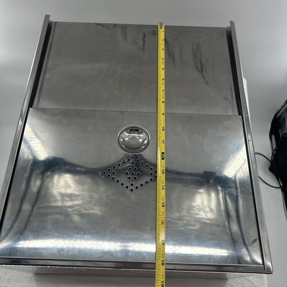 Hoosier Vintage Cabinet Metal Bread Box Drawer 18.25"x15"x8.25" Sliding Top - Picture 5 of 8